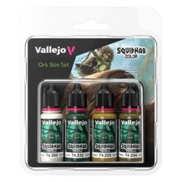 Vallejo Squidmar Color – Ork Skin Set (74.307) – 4 couleurs