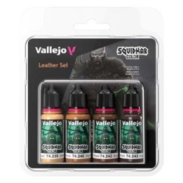Vallejo Squidmar Color – Leather Set (74.309) – 4 couleurs