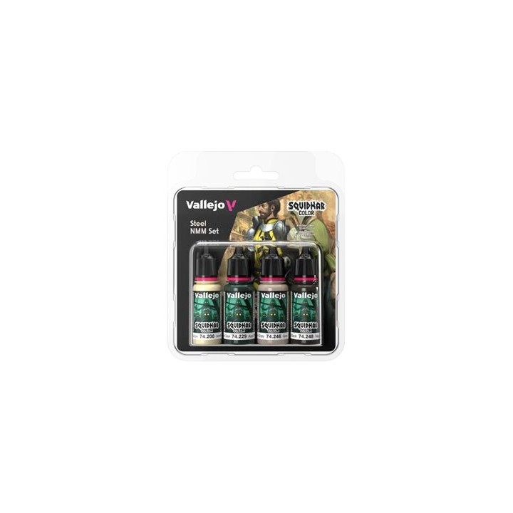 Vallejo Squidmar Color – Steel NMM Set (74.311) – 4 couleurs