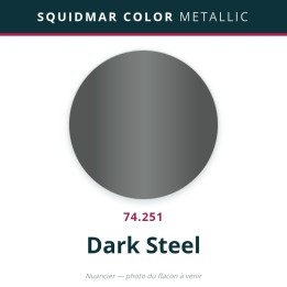 Vallejo Squidmar Color Metallic – Dark Steel (74.251) – 18 ml