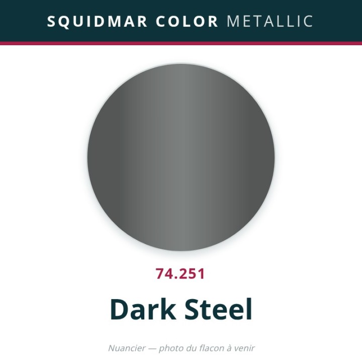 Vallejo Squidmar Color Metallic – Dark Steel (74.251) – 18 ml