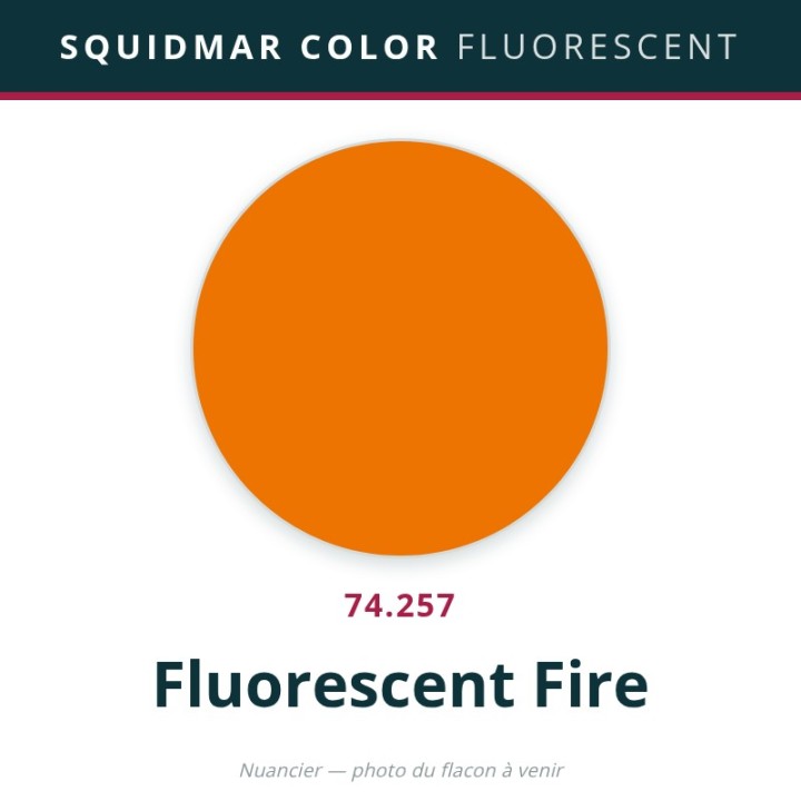 Vallejo Squidmar Color Fluorescent – Fluorescent Fire (74.257) – 18 ml