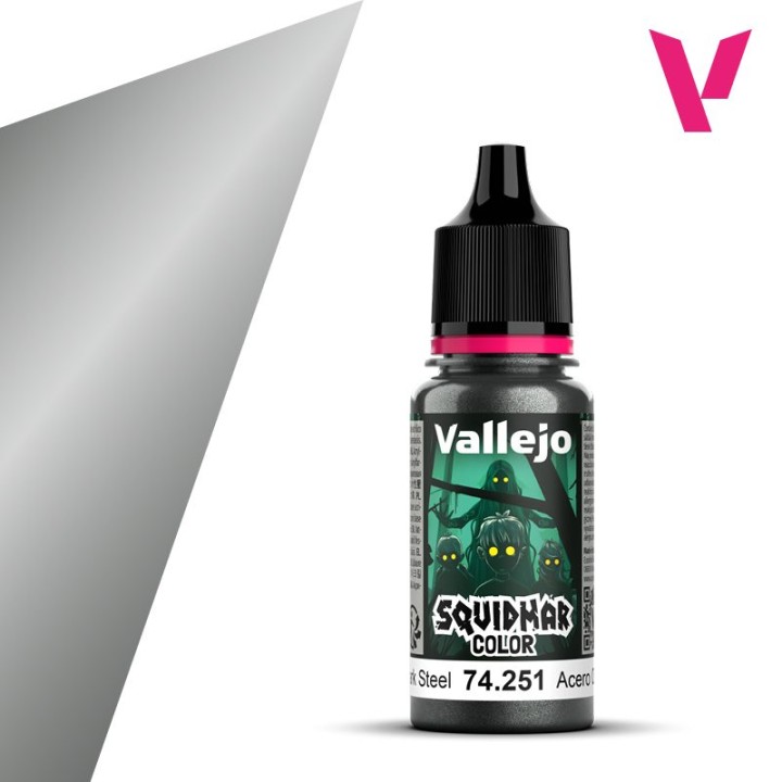 Vallejo Squidmar Color Metallic – Dark Steel (74.251) – 18 ml