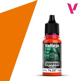 Vallejo Squidmar Color Fluorescent – Fluorescent Fire (74.257) – 18 ml