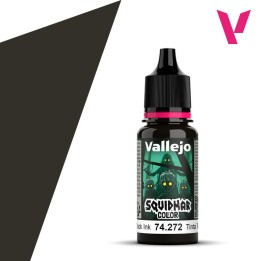 Vallejo Squidmar Color – Pitch Black Ink (74.272) – 18 ml
