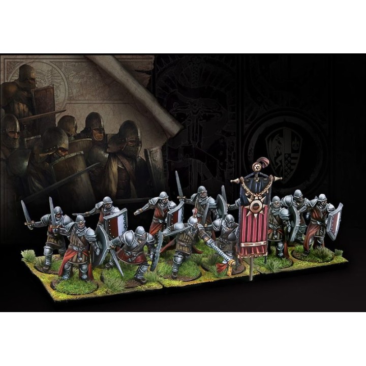 Men-at-Arms (Hundred Kingdoms, Conquest) : figurines peintes, photo Para Bellum n° 2