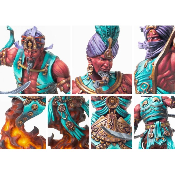 Efreet Sword Dancers (Dual kit) (Sorcerer Kings, Conquest) : figurines peintes, photo Para Bellum n° 1