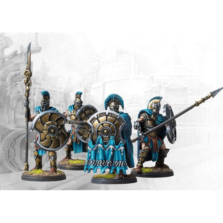 Hoplites (Dual Kit) (City States, Conquest) : figurines peintes, photo Para Bellum n° 1