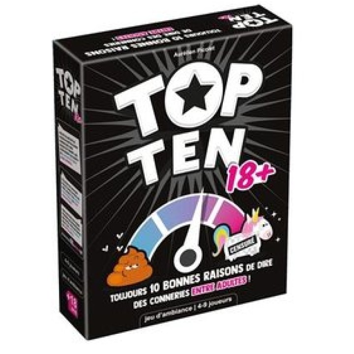 Top Ten 18+ | Jeux et Trolleries | Spécialiste des jeux de société, jeux de cartes et wargames