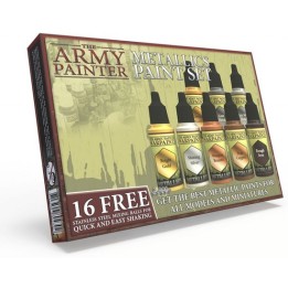 Starter peinture - Warpaints metallic paint set Army painter | Jeux et Trolleries | Spécialiste des jeux de société, jeux de car