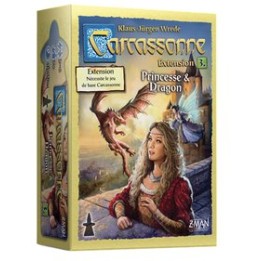 Carcassonne - Princesse & Dragon (extension) | Jeux et Trolleries | Spécialiste des jeux de société, jeux de cartes et wargames