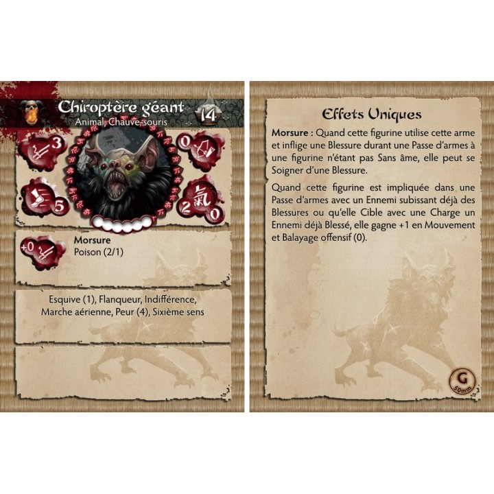 Giant Cave Bat (carte de profil V1) | Jeux et Trolleries | Spécialiste des jeux de société, jeux de cartes et wargames
