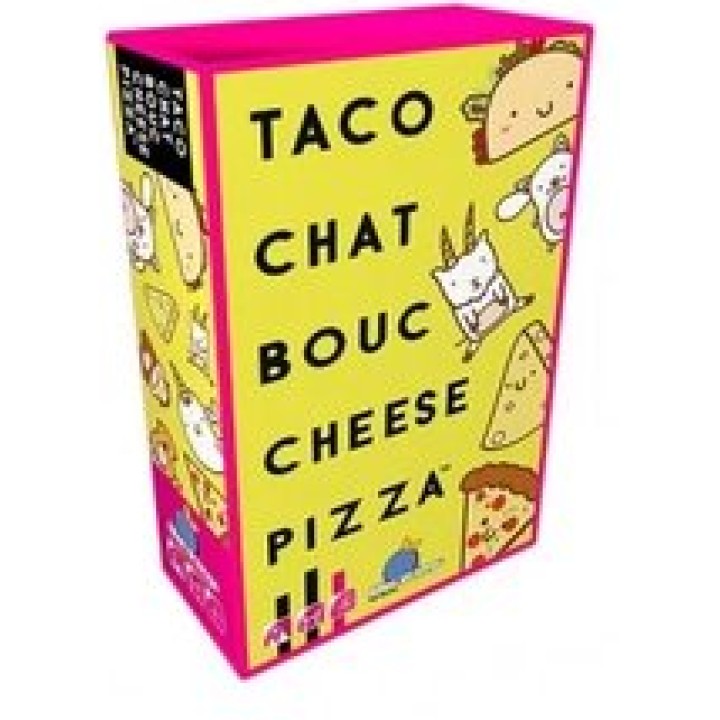 Taco Chat Bouc Cheese Pizza | Jeux et Trolleries | Spécialiste des jeux de société, jeux de cartes et wargames