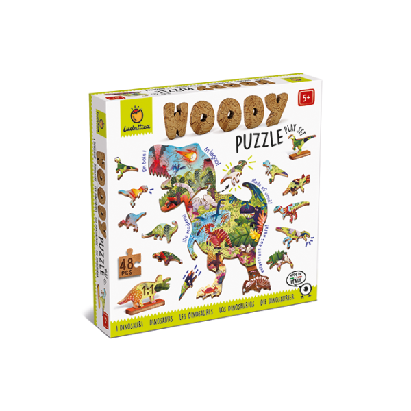 WOODY PUZZLE PLAY SET  LES DINOSAURES