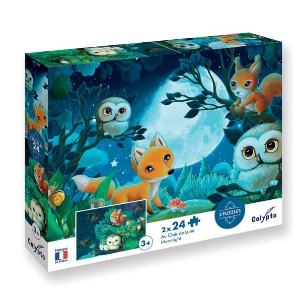 Puzzle 2 x 24 PCS AU CLAIR DE LUNE - CALYPTO