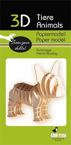Modèle 3D en papier - Bulldog