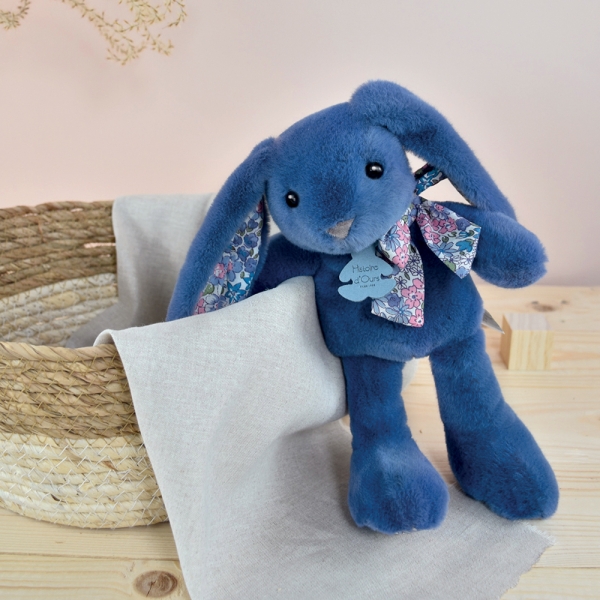 PELUCHE LAPIN BLEU