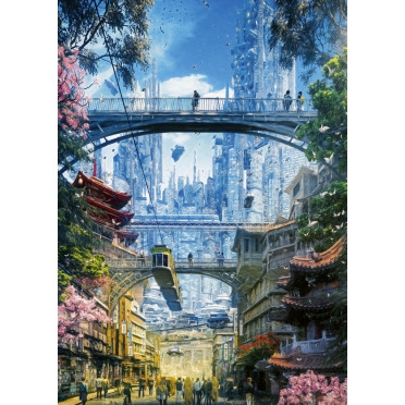 Puzzle - Markets District - 1000 pièces