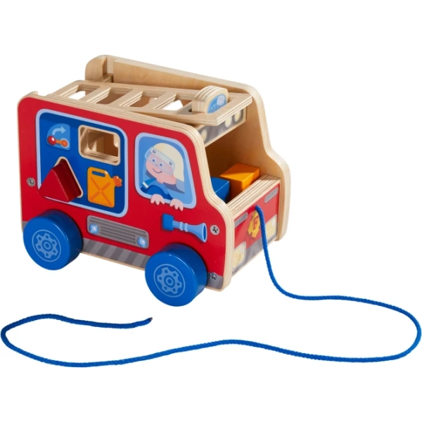 Figurine à tirer Camion de pompiers