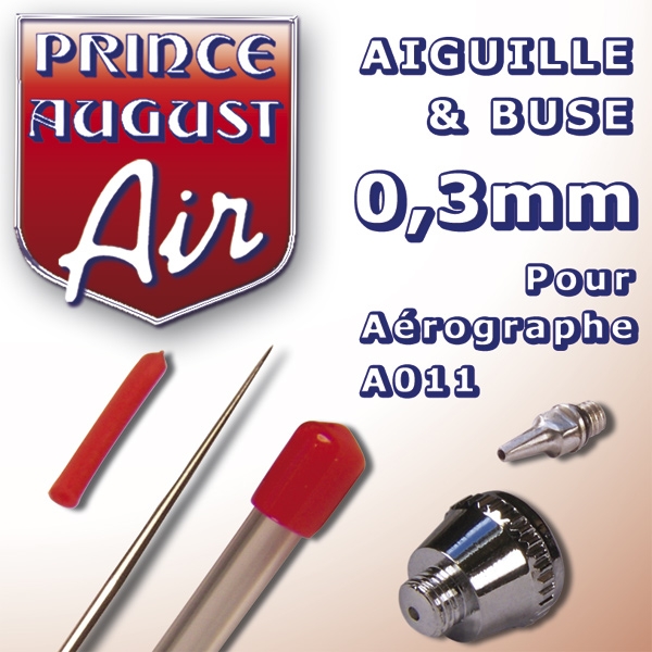 Aiguille & buse 0.3mm pour aérographe A011