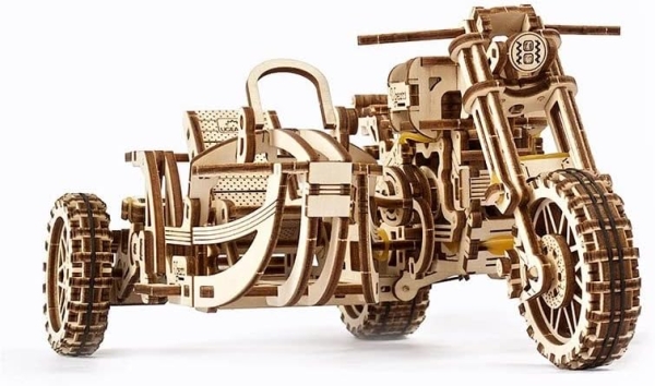 UGEARS Moto avec Sidecar Puzzles 3D
