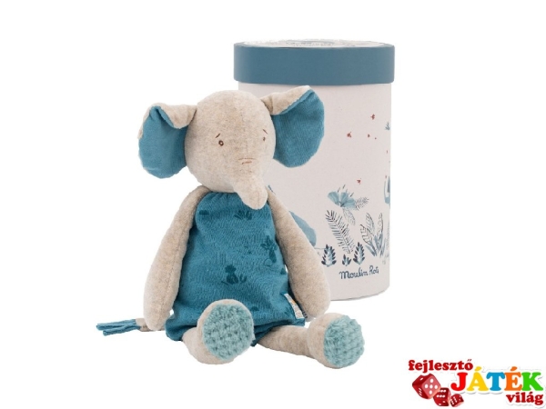 Coffret cadeau Peluche Elephant, jouet bébé 37cm