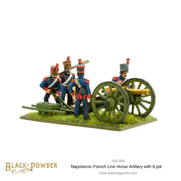 Napoleonic French Line Horse Artillery with 6 pounder