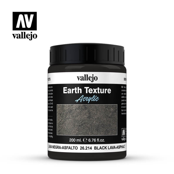 Asphalte de lave noir