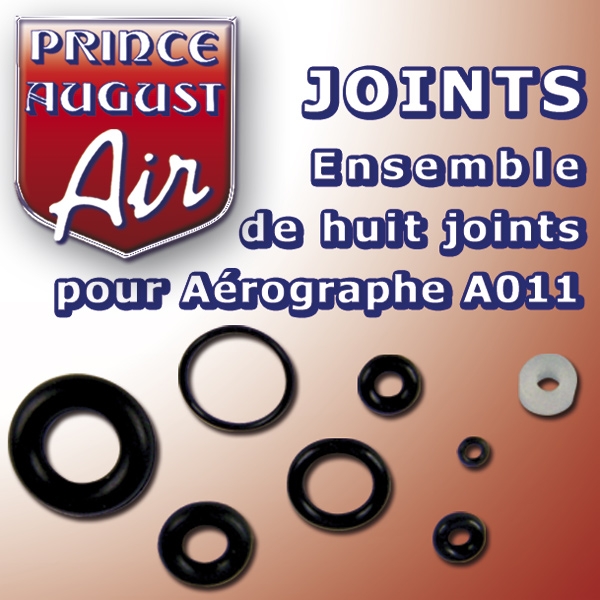 Ensemble de huit joints pour aérographe A011