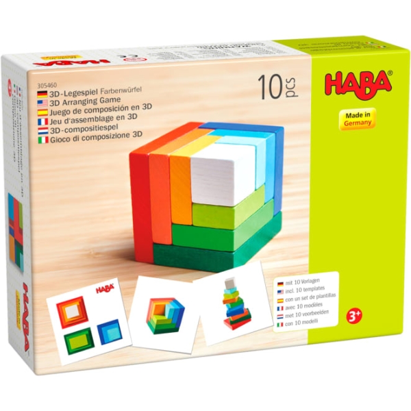 Jeu d’assemblage en 3D Cube multicolore