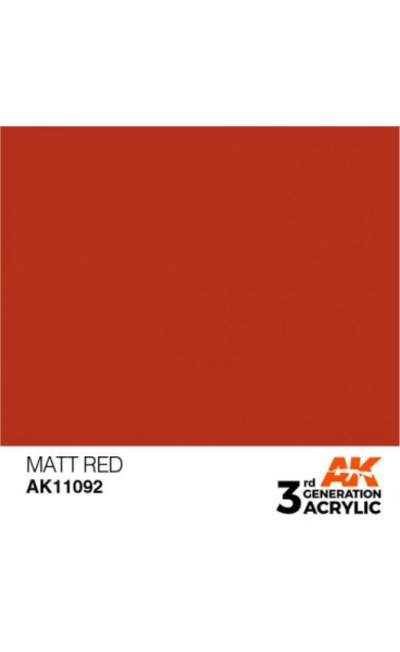 AK11092 - MATT RED – STANDARD