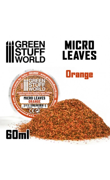 Micro feuilles - Mélange orange