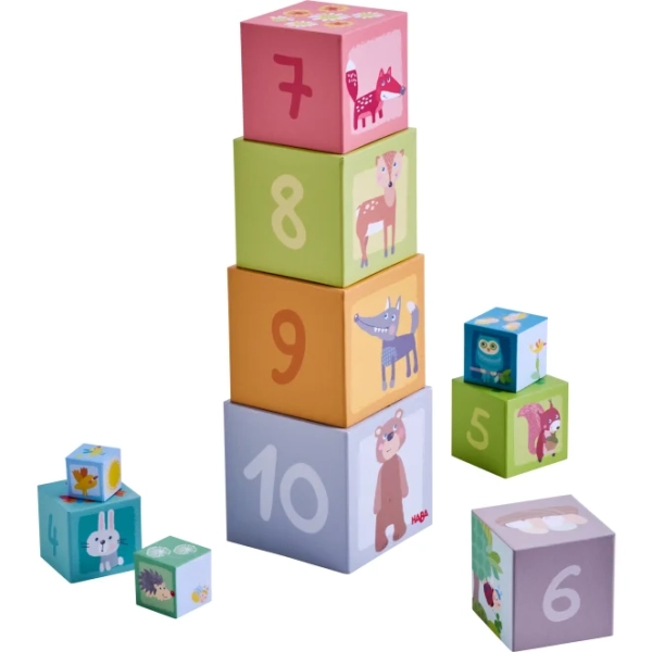 Cubes à empiler Les amis de la forêt