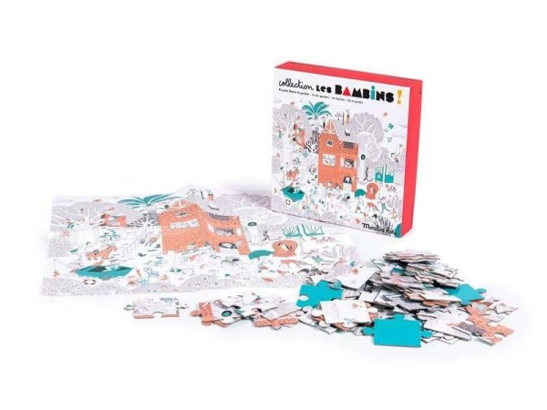 COLLECTION LES BAMBINS  PUZZLE DANS LE JARDIN