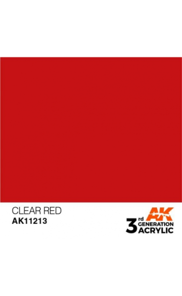 AK11213 - CLEAR RED – STANDARD