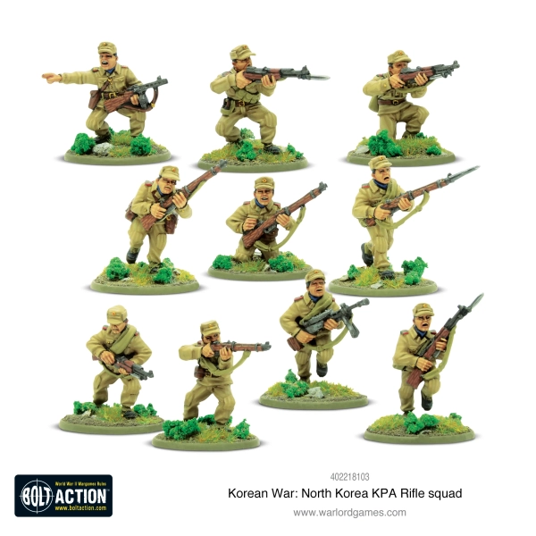 North Korean KPA rifle squad