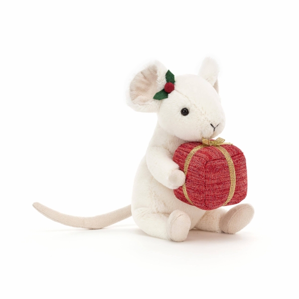 merry mouse with present