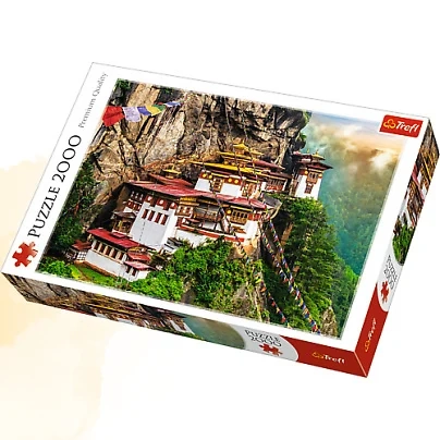 trefl puzzle monastere  de taksang bhoutan