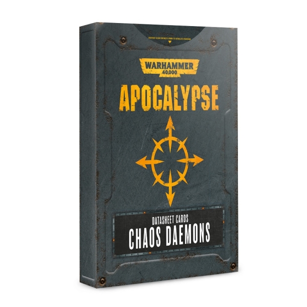 Apocalypse : Chaos Deamons Datasheet Cards