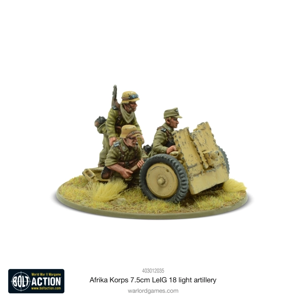 Afrika Korps 7.5cm leig 18 Light Artillery