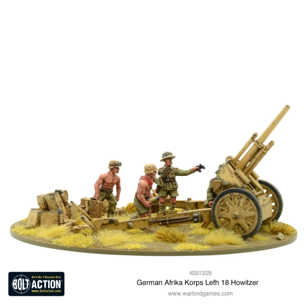 Afrika Korps Lefh18 10.5cm Medium Artillery
