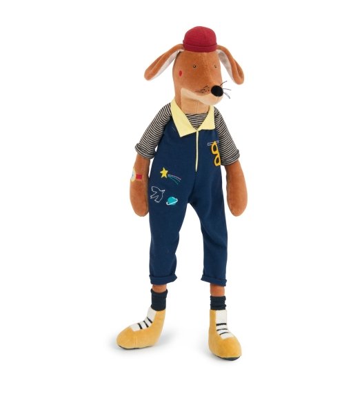 Elvis le chien, peluche dessinée à Paris