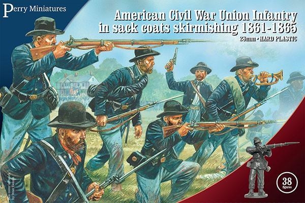 American Civil war Union infantry in sack coast