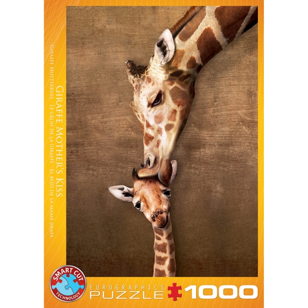 EUROGRAPHICS PUZZLE  GIRAFE MOTHER'S KISS