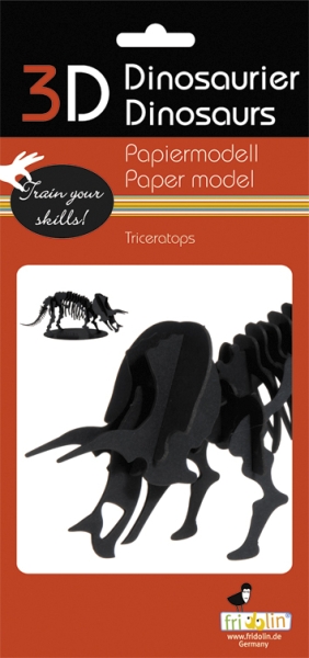 Modèle 3D en papier - Tricératops