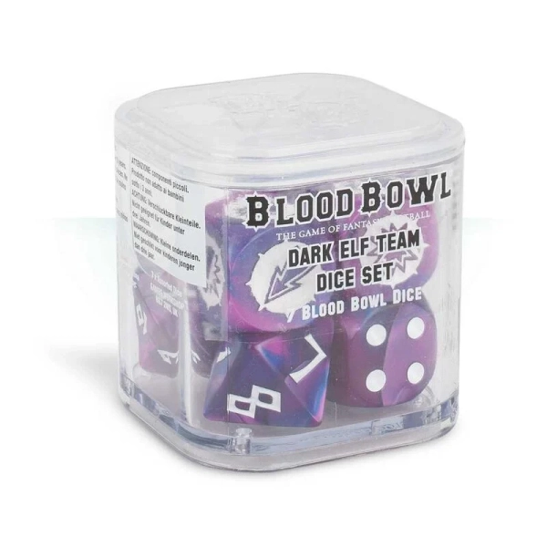 Blood bowl: dark elf team dice set