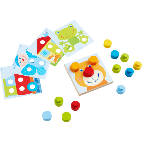 Jeu à enficher Monde multicolore