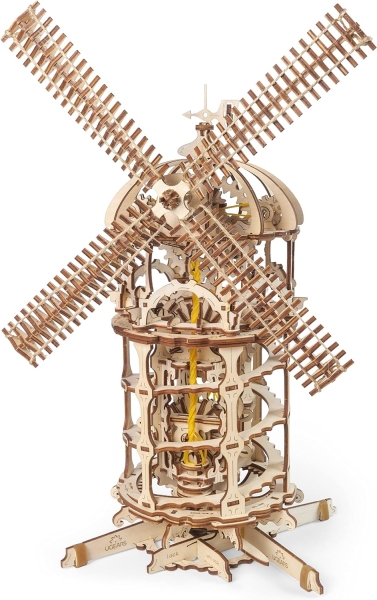 UGEARS Moulin 3D - Miniature Mécanique en Bois