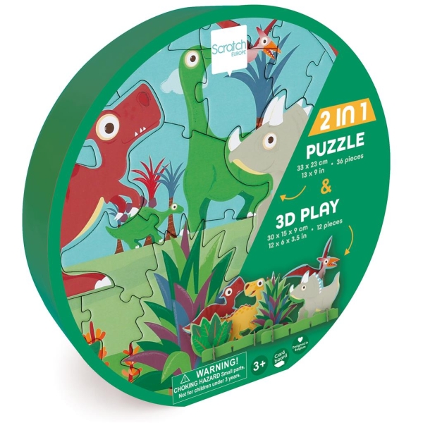 CONTOUR PUZZLE - DINO