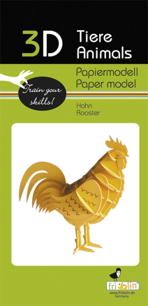 Modèle 3D en papier - Coq